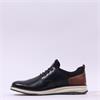 Rieker Men Rudi Elasticated Lace Shoe - Black Tan